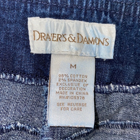 Draper’s and Damon’s Cotton & Spandex Denim Pants Suit Sparkles Beading - Picture 16 of 16